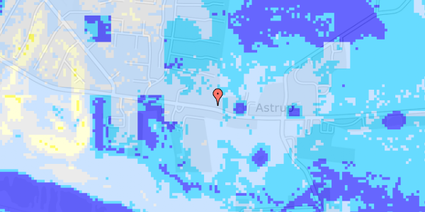 Ekstrem regn på Østergårdsvej 240