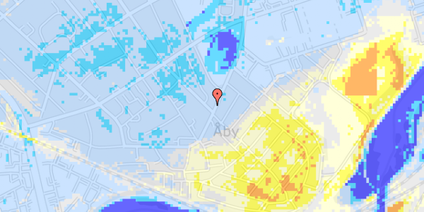 Ekstrem regn på Åbyvej 92