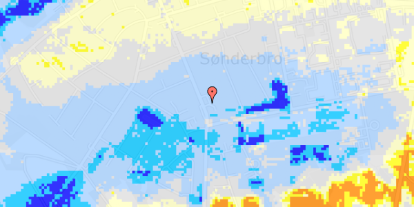 Ekstrem regn på Brogade 95, st. 