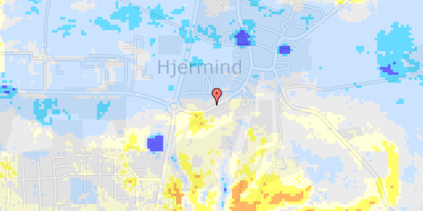 Ekstrem regn på Hjermind Byvej 11