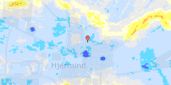 Ekstrem regn på Hjermind Byvej 38