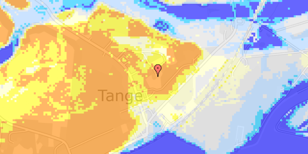 Ekstrem regn på Tange Skovvej 14