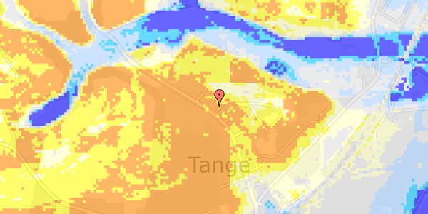 Ekstrem regn på Tange Skovvej 1