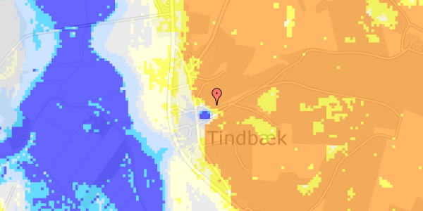 Ekstrem regn på Tindbæk Byvej 46