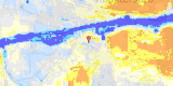 Ekstrem regn på Århusvej 4