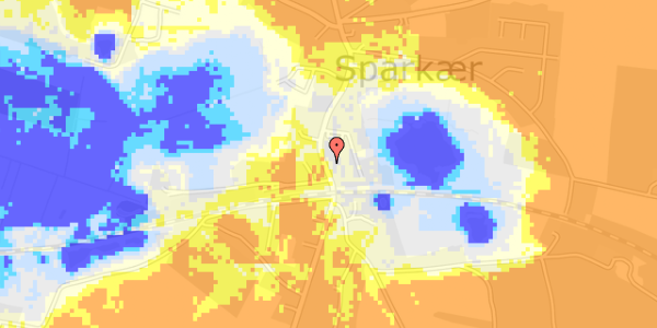 Ekstrem regn på Langgade 29