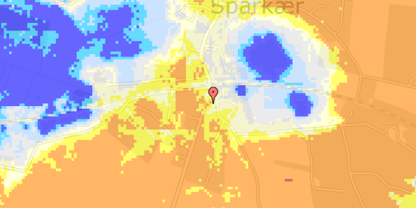 Ekstrem regn på Langgade 37A