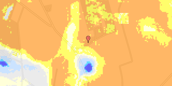 Ekstrem regn på Nørrehedevej 8