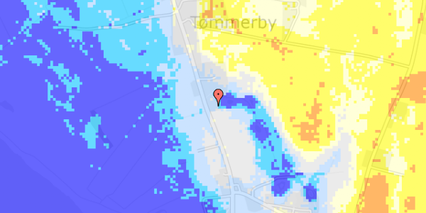 Ekstrem regn på Tømmerbyvej 65