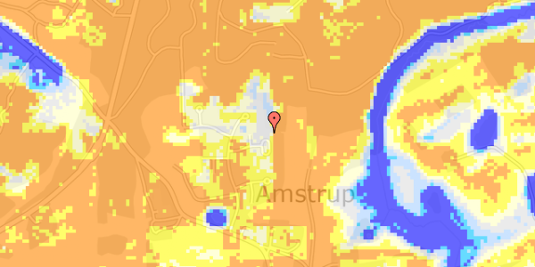 Ekstrem regn på Amstrup Bakker 38