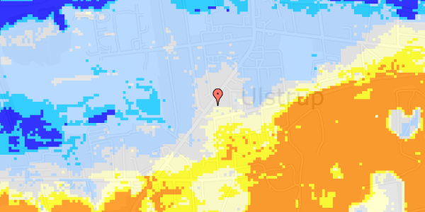 Ekstrem regn på Hovedgaden 41, 1. 