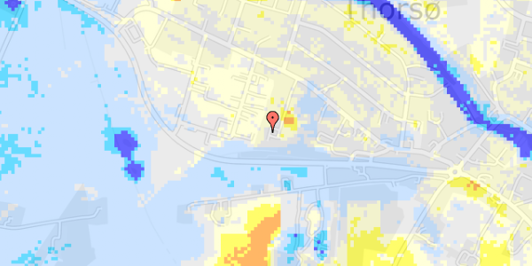 Ekstrem regn på Rs Brochsvej 18