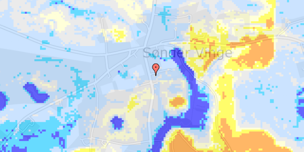 Ekstrem regn på Ulstrup Skovvej 21