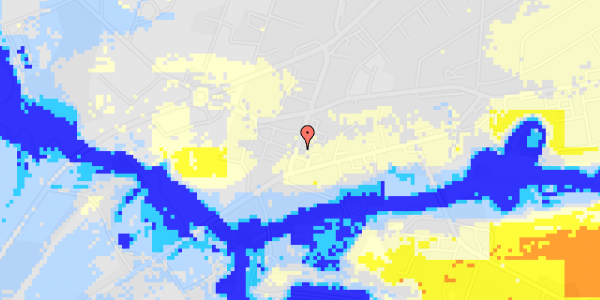 Ekstrem regn på Bredgade 4C