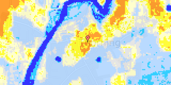 Ekstrem regn på Blichersvej 18C