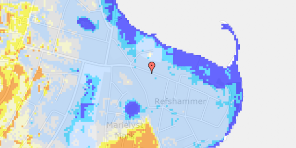 Ekstrem regn på Fasanvej 58