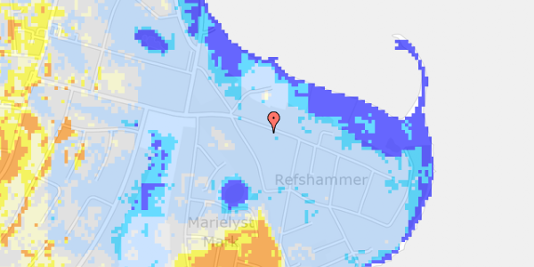 Ekstrem regn på Fasanvej 60