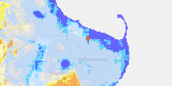 Ekstrem regn på Fasanvej 65