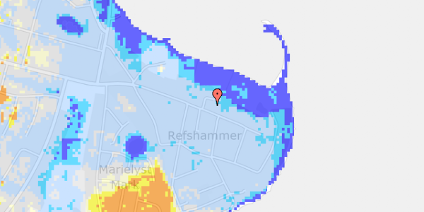 Ekstrem regn på Fasanvej 75