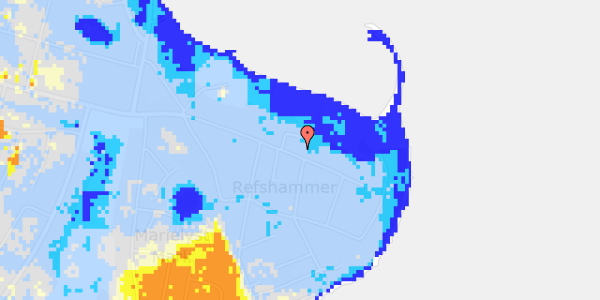 Ekstrem regn på Fasanvej 77