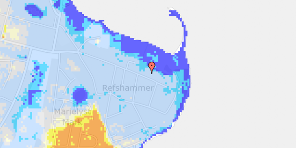 Ekstrem regn på Fasanvej 85