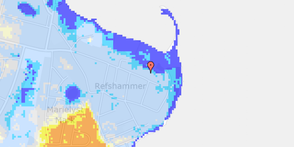 Ekstrem regn på Fasanvej 89