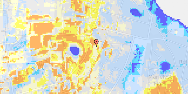 Ekstrem regn på Fruevej 89