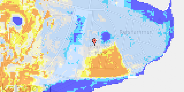 Ekstrem regn på Hammerparken 10