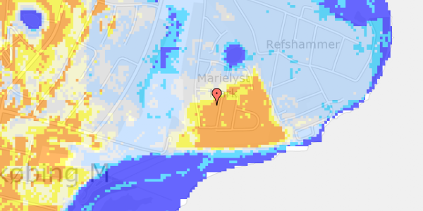 Ekstrem regn på Hammersvinget 6B