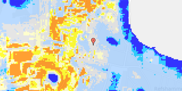 Ekstrem regn på Kastanie Alle 14