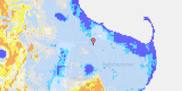 Ekstrem regn på Plantagevej 1