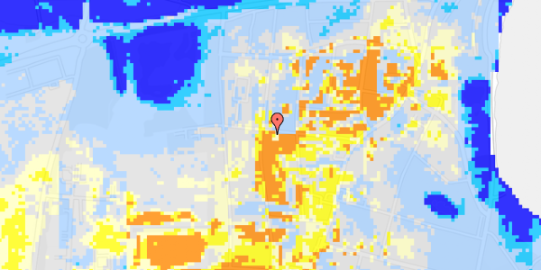 Ekstrem regn på Riis Alle 25