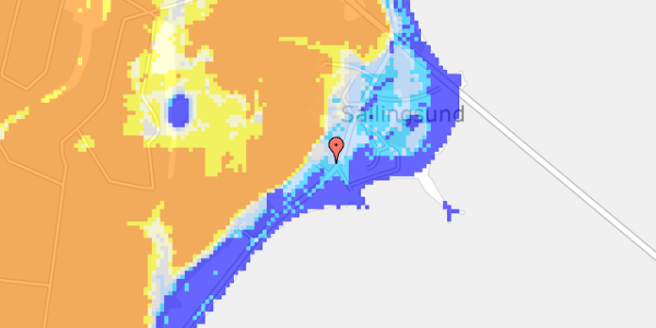 Ekstrem regn på Sallingsundvej 106