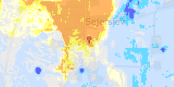 Ekstrem regn på Sejersvej 40