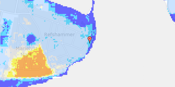 Ekstrem regn på Strandhuse 24