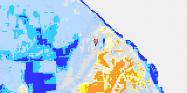 Ekstrem regn på Strandparken 66, 1. th