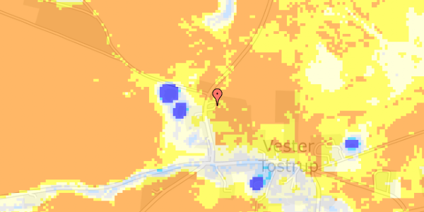 Ekstrem regn på Kallestrupvej 101A