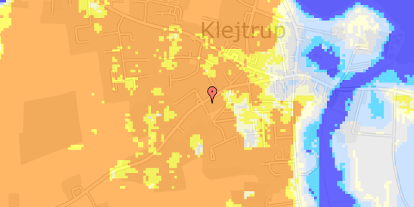 Ekstrem regn på Viborgvej 37