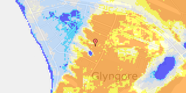 Ekstrem regn på Fyrrevej 4