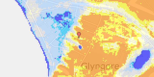 Ekstrem regn på Fyrrevej 8