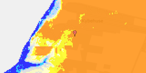 Ekstrem regn på Kybehuse 89