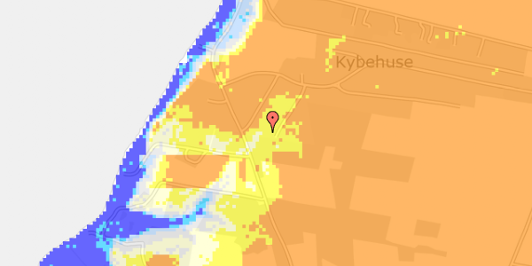 Ekstrem regn på Kybehuse 97