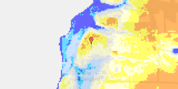 Ekstrem regn på Vile Vestergårdvej 76