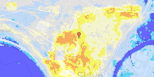 Ekstrem regn på Frederiksgade 9A, st. tv