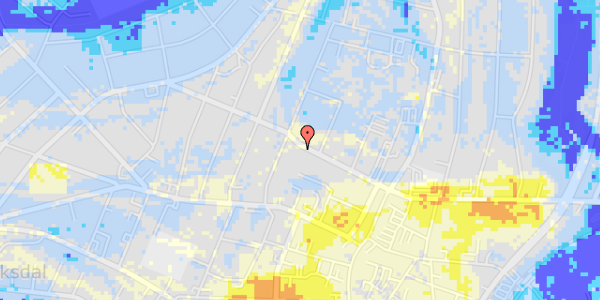 Ekstrem regn på Jyllandsgade 31A