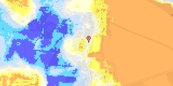 Ekstrem regn på Lundøvej 35