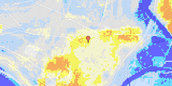 Ekstrem regn på Thorupsgade 6, 1. th