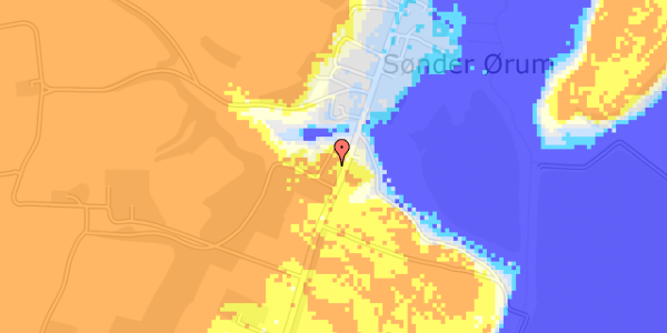 Ekstrem regn på Ørumvej 49