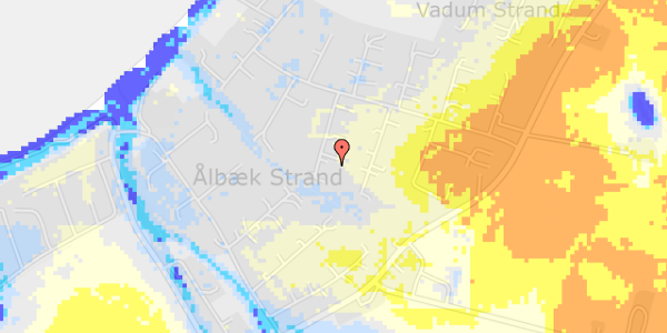 Ekstrem regn på Ålbækparken 92