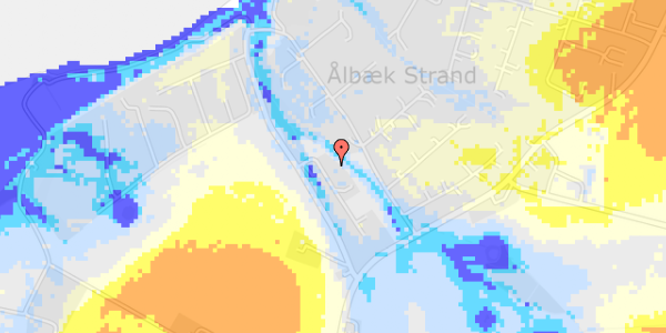 Ekstrem regn på Ålbæk Strandvej 18